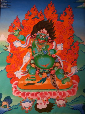 painting in Ngawal Gompa