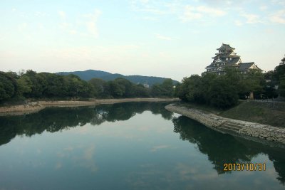 Okayama castle & Asahi-river