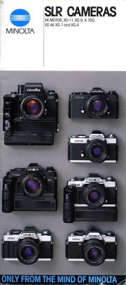 Minolta SLR Cameras of MD era