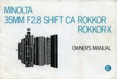 Shift CA ROKKOR 35mm F2.8