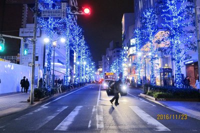 Illumination in Shibuya area