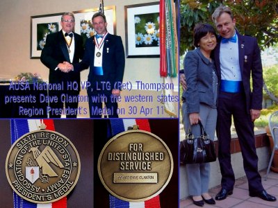 AUSA 6th Region Annual Meeting - VP LTG(R) Thompson presenting awards