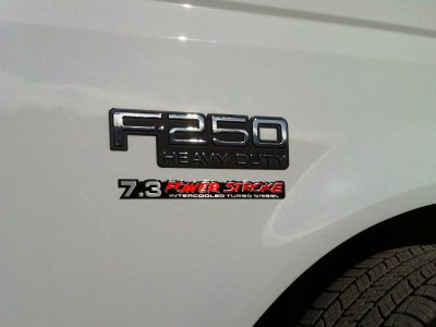 1997 Ford F250 Powerstroke 7.3 fender badge