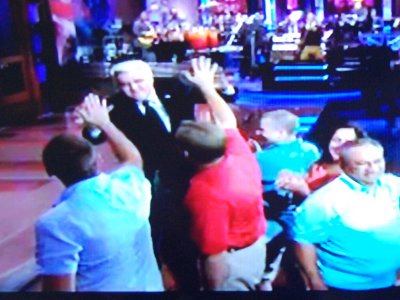 High-fiving Jay Leno at The Tonight Show Sept 11th 2013