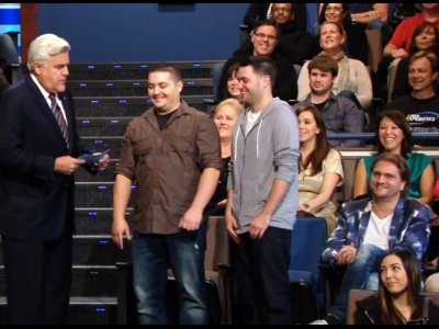 In the audience at Jay Leno's The Tonight Show