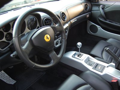 Chrome gated shifter of Ferrari F430