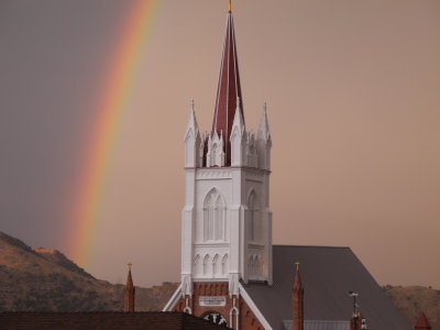 Rainbow over Virginia City
