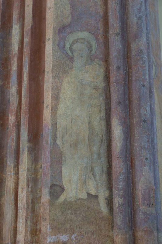 Zutphen, prot gem Walburgiskerk schildering pilaar [011], 2014 1195.jpg