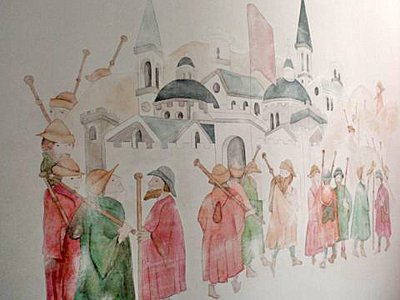 Wittewierum, NH kerk 27 [004] ,2014 (Chagall was hier ?)