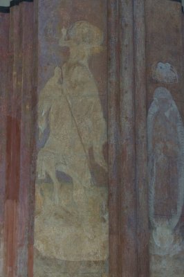 Zutphen, prot gem Walburgiskerk schildering pilaar [011], 2014 1205.jpg