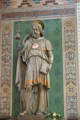 Den Haag RK Sint-Jacobus de Meerderekerk [011], 2015 7729 naamheilige na entree.jpg