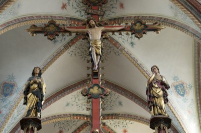 Den Haag RK Sint-Jacobus de Meerderekerk [011], 2015 7774 narthex kruisiging.jpg