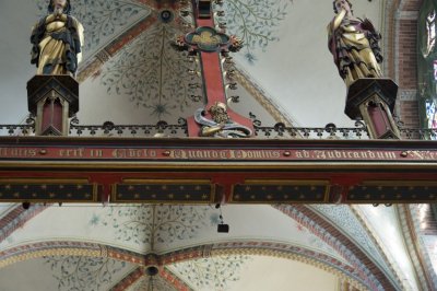 Den Haag RK Sint-Jacobus de Meerderekerk [011], 2015 7787 narthex kruisiging.jpg