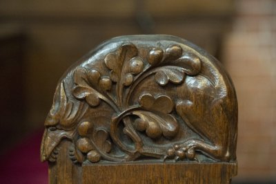Den Haag RK Sint-Jacobus de Meerderekerk [011], 2015 7789 kerkbank.jpg