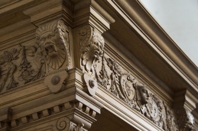 Nijmegen, prot gem Stevenskerk zogenaamde koorbank [011], 2015 8085.jpg