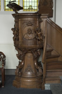 Amsterdam, oud kath kerk Preekstoel [011], 2015 8484.jpg