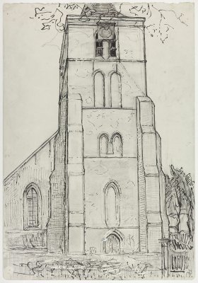 Domburg Kerk 11 Mondiaan 1911.jpg