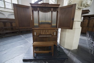 Leiden, prot gem Hooglandse Kerk Klein orgel [011], 2015 2198.jpg