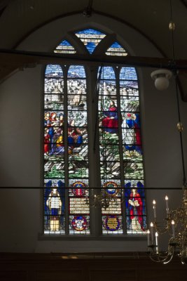 Amsterdam, Waalse kerk Oude Zijds 6 Venster boven ingang [011], 2016 2897.jpg