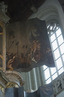 Amsterdam, Nieuwe kerk Grote orgel luik rechtsboven Saul en David [011] 2016 8174.jpg