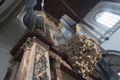 Amsterdam, Nieuwe kerk Grote orgel zijkant links [011] 2016 8211.jpg