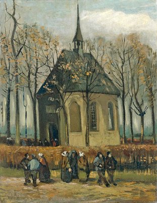 Nuenen, NH kerk 1884-1885 Vincent van Gogh (pk) (Van Gogh Museum).jpg