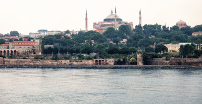 First view of Istanbul and the Hagia Sophia