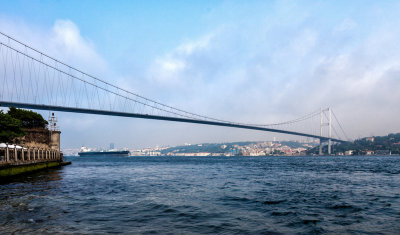Fatih Sultan Mehmet Bridge from the Asian side