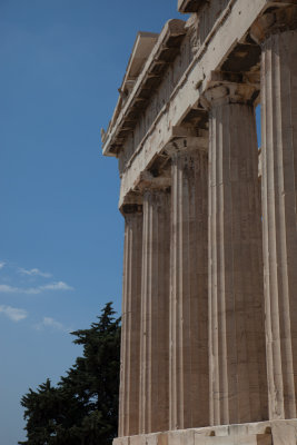 Good views of the Parthenon were blocked with either tourists or construction cranes.....