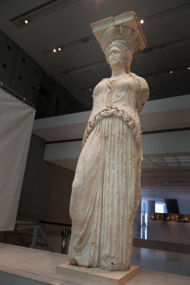 One of the original Caryatids in the museum