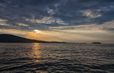 We took a sunset nature cruise in a small boat