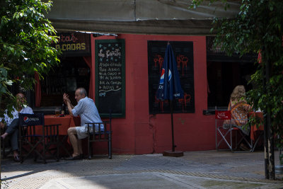 Restaurant in the Las Canitas neighborhood. We had a “Choripan” - a sandwich with chorizo and Chimichurri sauce