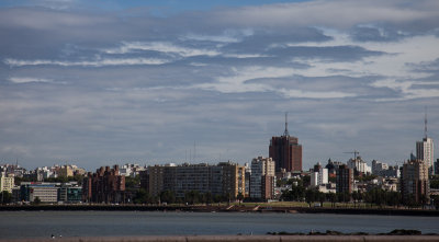 Section of Montevideo across the river