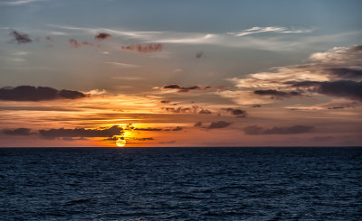 Nice sunset at sea