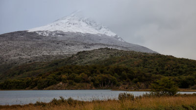 Condor Mountain and part of Lake Acigamta