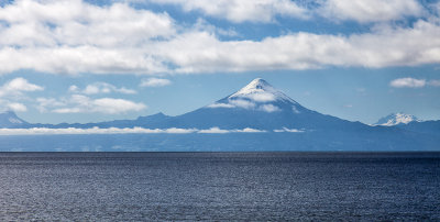 Across Lake Llanquihue to the Osorno Volcano