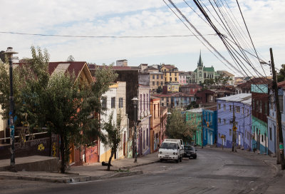 Colorful, hilly old Valparaiso