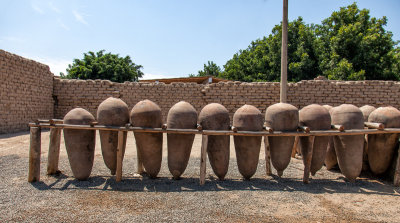 The wine is aged in these clay containers