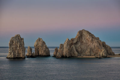 The rock formation is known as Lands End