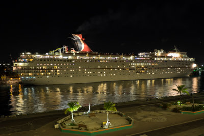 The Carnival Sensation was also in port