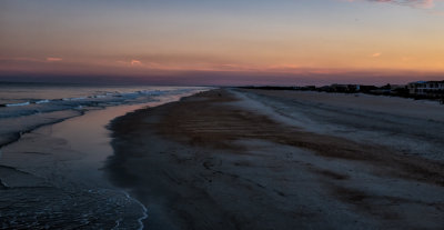 Beach after sunset