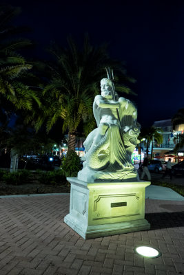 The area was filled with statues donated by the Ringling family