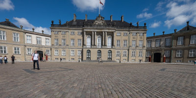 Amalienborg is the winter home of the Danish royal family.