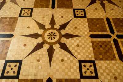 Example of the inlaid wood flooring
