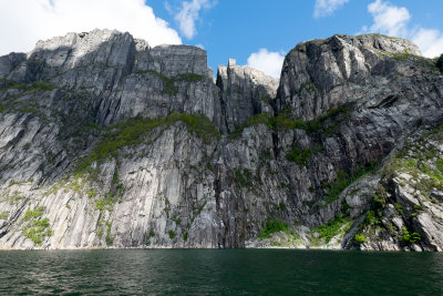 Sheer walls - the center is Pulpit Rock