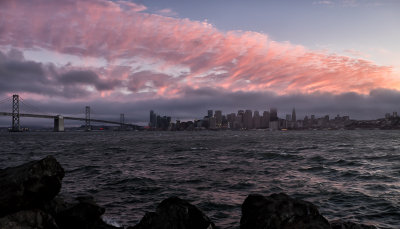 I have always wanted to get images of San Francisco in the evening from Treasure Island