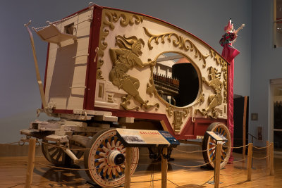 Interesting old circus wagons