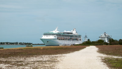 It provided a view of the cruise ships in town