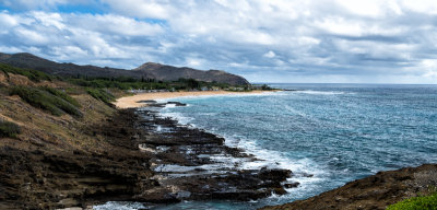  Lava and then a sandy beach