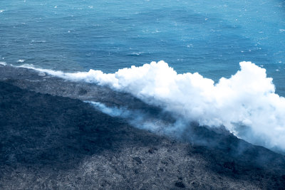 Hot lava meets the ocean